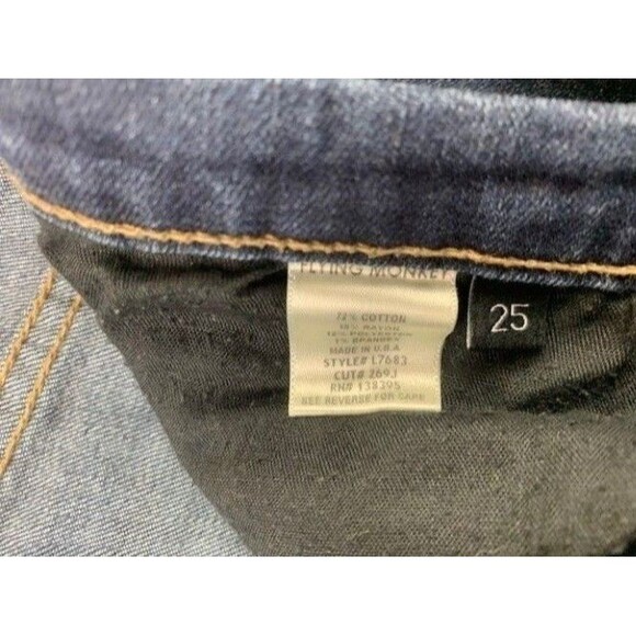 Flying Monkey Size 25 Womens Jeans Stretch Low Rise Distressed Skinny - Picture 3 of 4